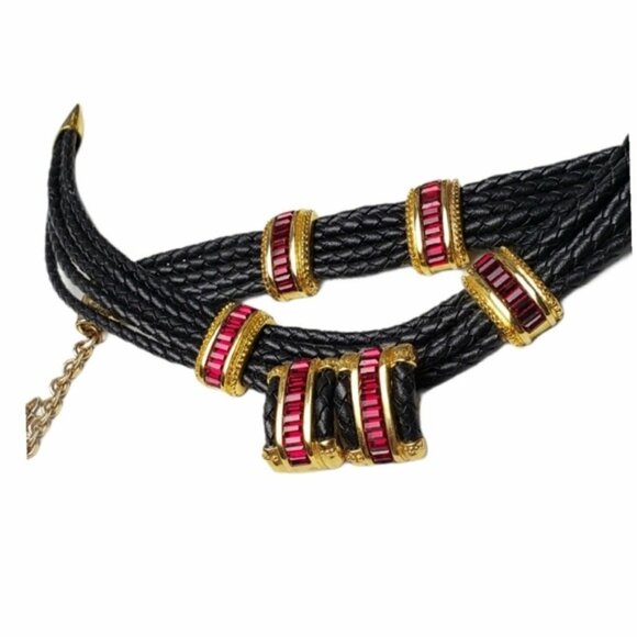 Rare Vintage 1980s Ron Rizzo Designer Jewelry Set – Bold Statement Elegance - Picture 4 of 10